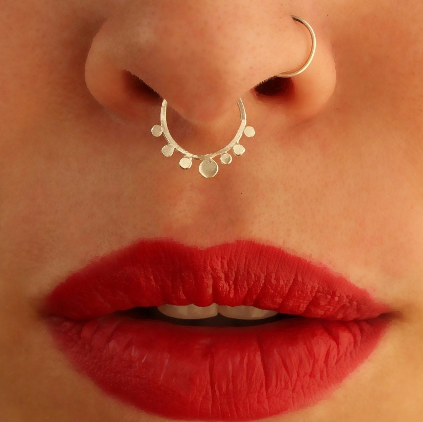 Septum Jewelry Gold Septum Ring Unique Septum Ring Gold Etsy