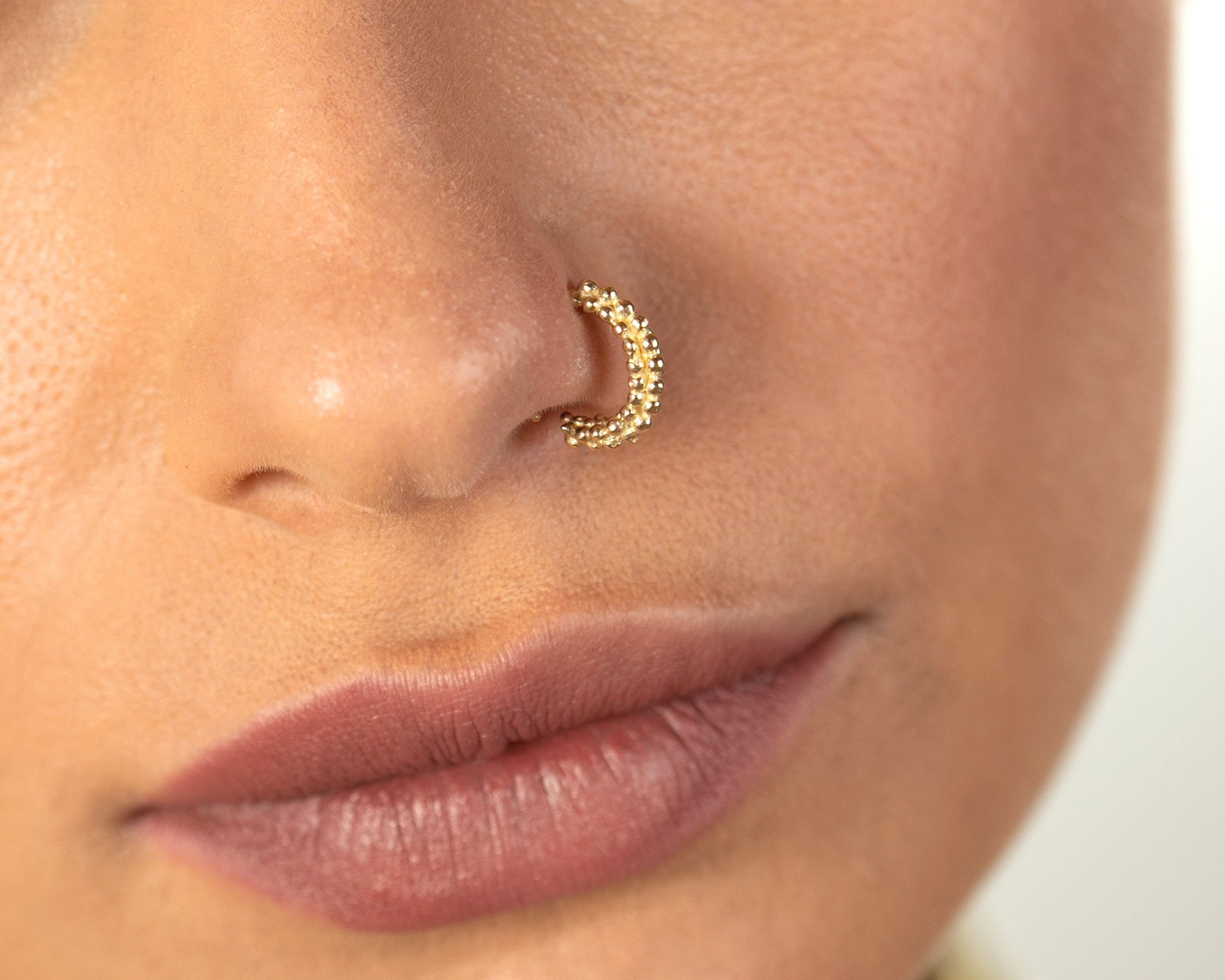 Latest gold Nose Pin Stud Designs | Daily use Nose Ring Collections |  Traditional nose Pin | Nose ring, Ring collections, Nostril hoop ring
