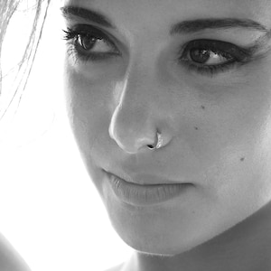Unique Nose Ring, Indian Nose Ring, Silver Piercing, Nose Hoop, Silver Nose Ring, Cartilage Hoop, Tragus Ring, Helix, 16g, 18g, 20g, 22g