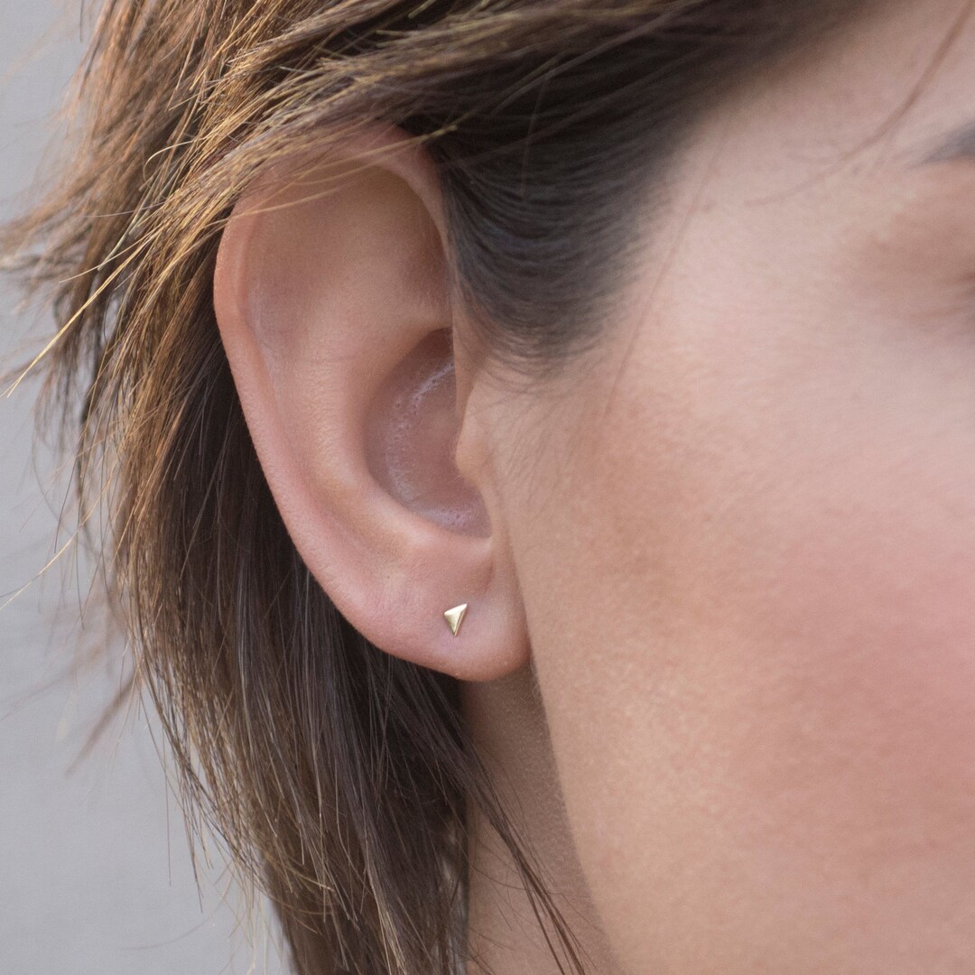Kleine Ohrstecker Für Zweites Ohrloch Gold Kleine Ohrstecker, kleine Gold Ohrringe, kleine Ohrstecker, kleine Gold