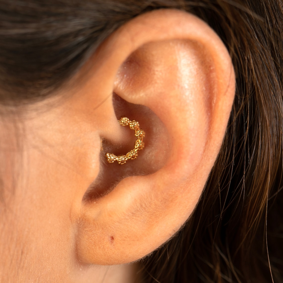 Rook Piercing Gold Rook Earring Rook Jewelry Daith Earring Etsy