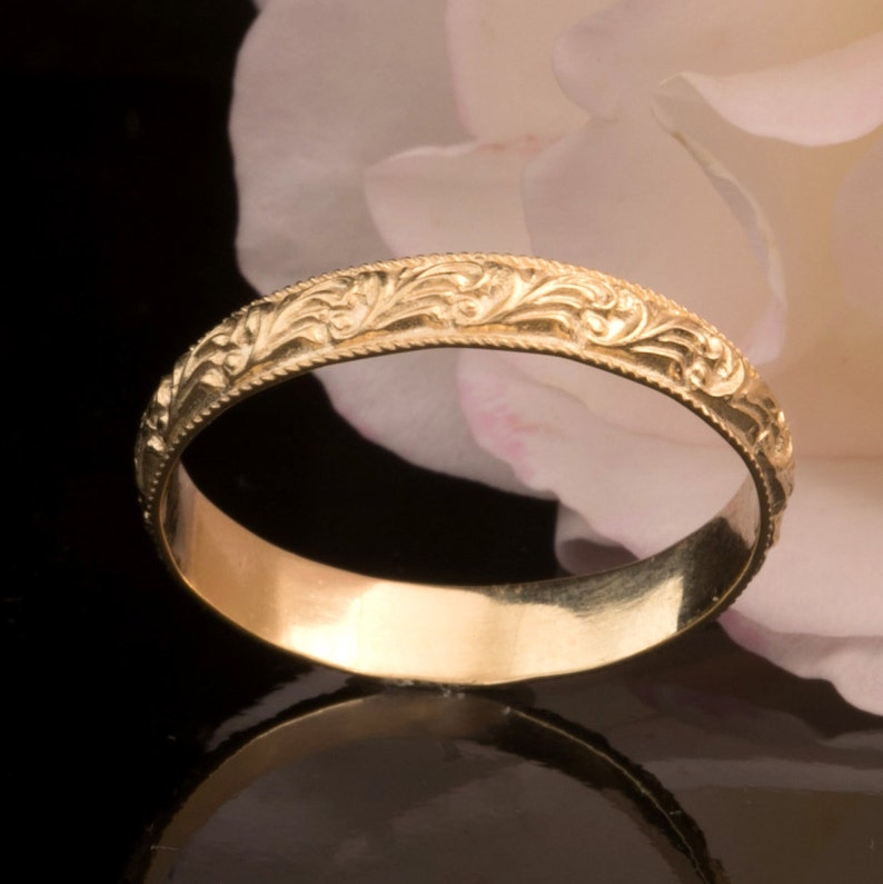 Unique Wedding Ring 18k Gold Wedding Ring Gold Wedding Ring | Etsy