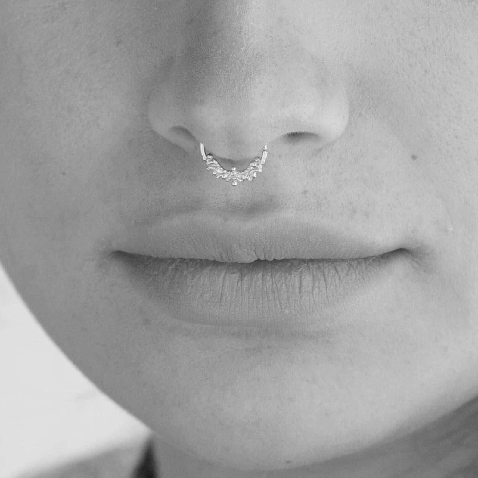 Silver Septum Ring Septum Jewelry Septum for Men Men's Etsy