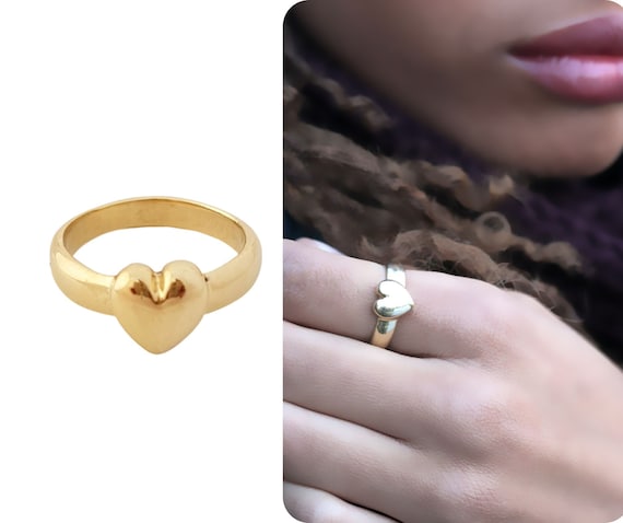 Etsy 18k sale gold ring