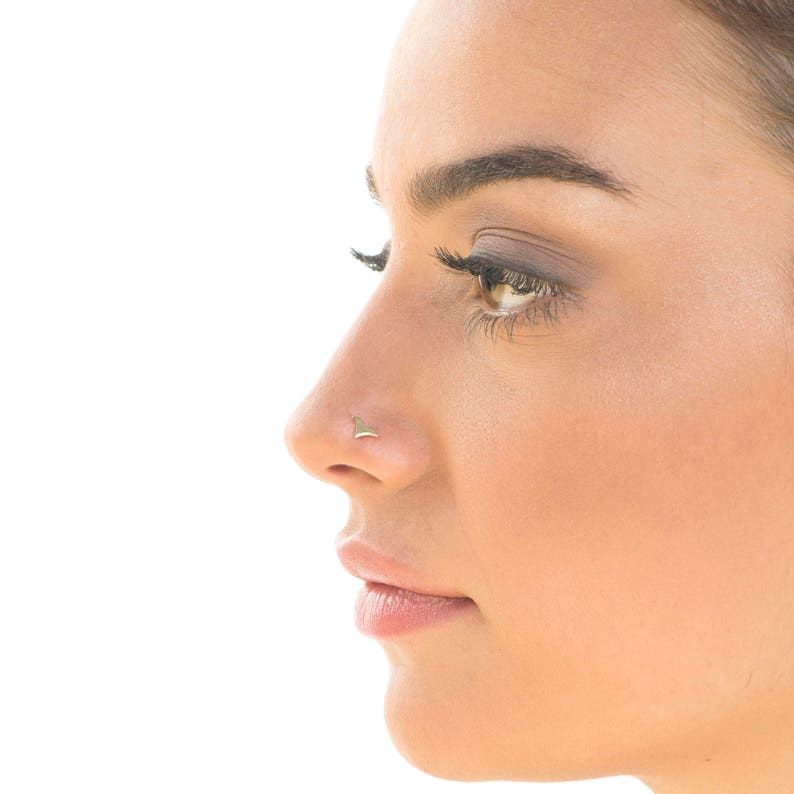 Nose Stud Nose Piercing Small Nose Stud Nose Ring Dainty Etsy Israel
