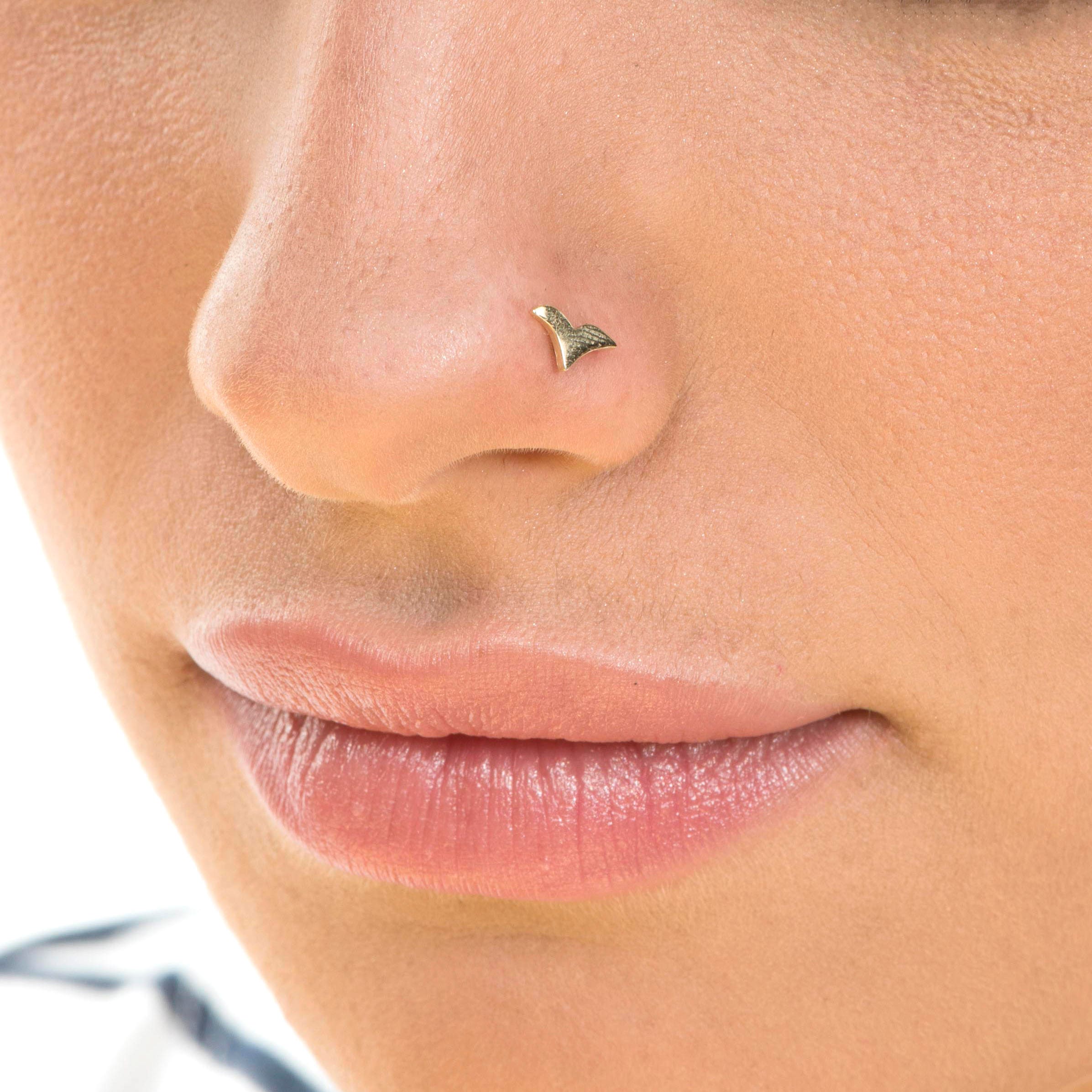 Nose Stud Silver Nose Screw Gold Nose Screw Nose Piercing -  UK