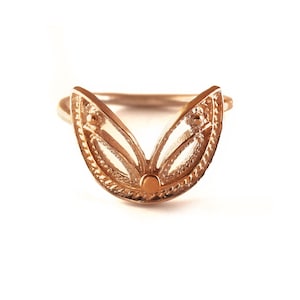 14K Rose Gold Conch, Conch Piercing Jewelry, Orbital Hoop Ring, Conch Hoop Earring, Hoop Earring 14k, Orbital Piercing, 16g, Indian Piercing