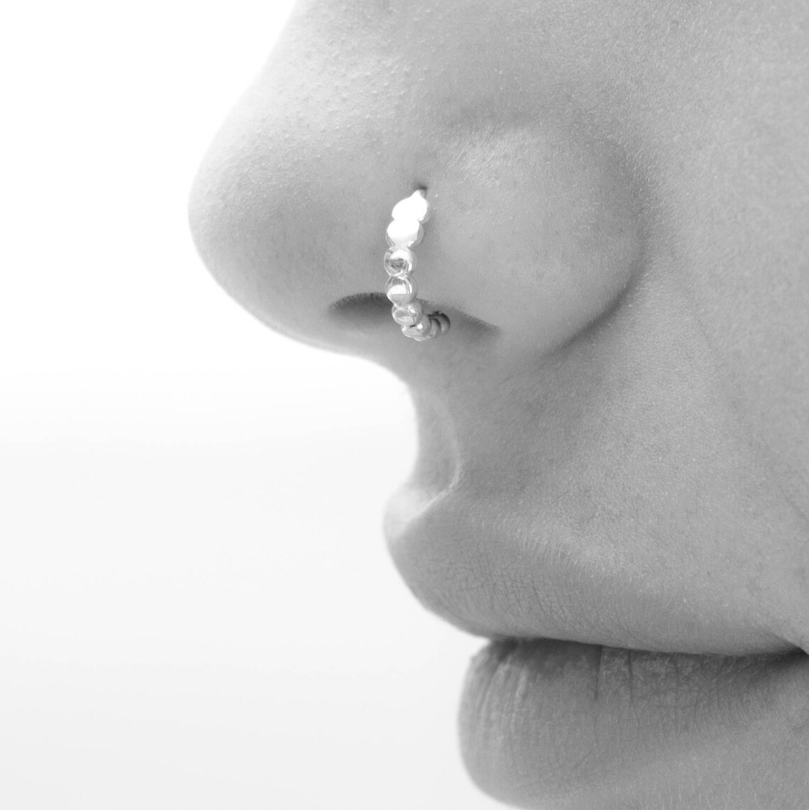 Nose Ring Tribal Nose Ring Gold Nose Ring Ethnic Nose Ring Etsy