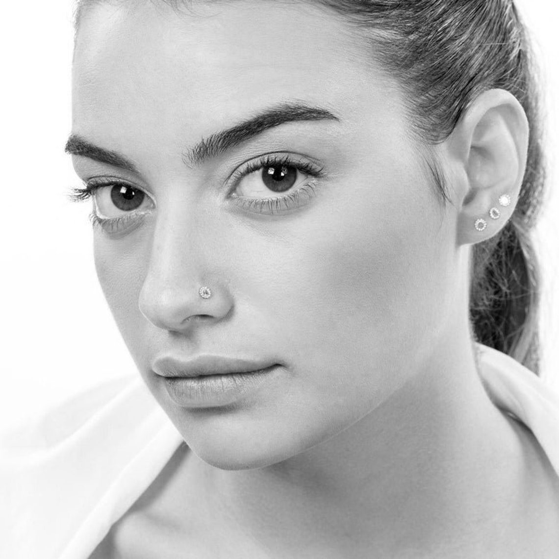 Nose Stud Nostril Stud Nose Piercing Nose Bone Nose Ring Etsy Israel