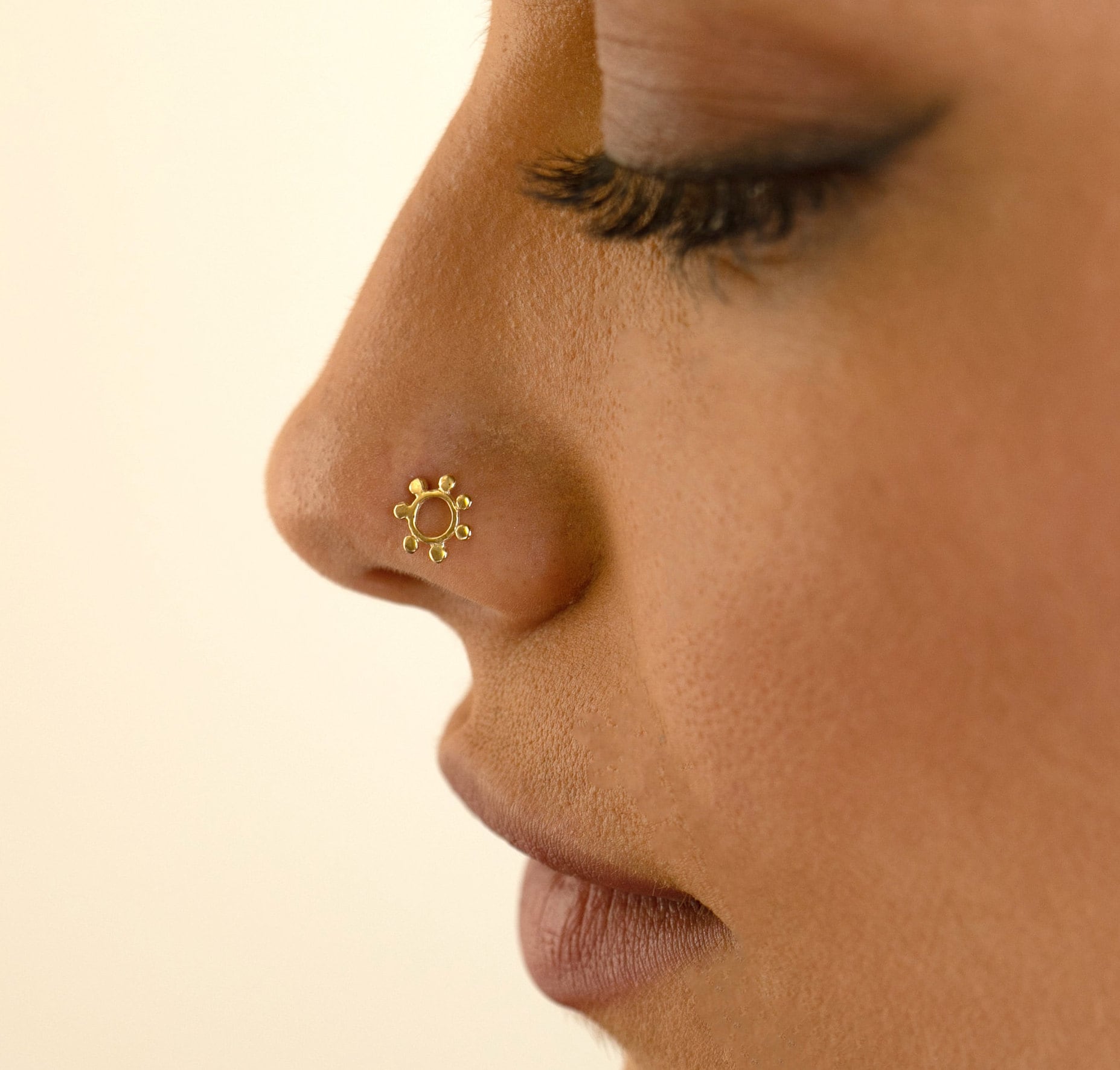 Rose gold nose ring stud Clearance