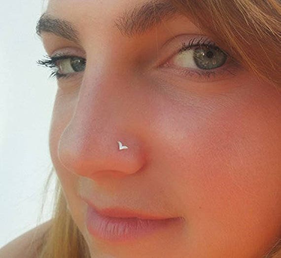 Beautiful Small Gold Plated Indian Style Nose Studs CZ Corkscrew nose –  Karizma Jewels