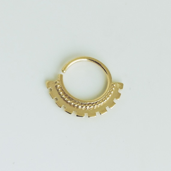 ruilinyang Fashion 1PC Silver and Gold Color Tribal Septum Jewelry Indian Septum Ring Nose Piercing Daith Earring Rose Gold,one Size ruilinyang Fashion 1PC Silver and Gold Color Tribal Septum Jewelry Indian Septum Ring Nose Piercing Daith Earring Rose Gold,one Size