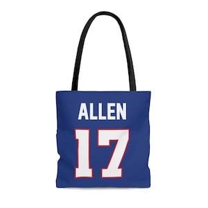 Josh Allen 17, Buffalo Bills GOAT Tote
