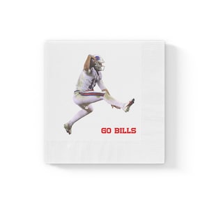 Jumping Josh Allen - Buffalo Fan Cocktail Napkins