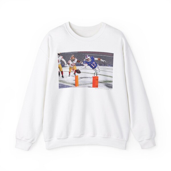 Josh Allen Lake Effect Lateral - Bills Mafia Unisex Heavy Blend™ Crewneck Sweatshirt
