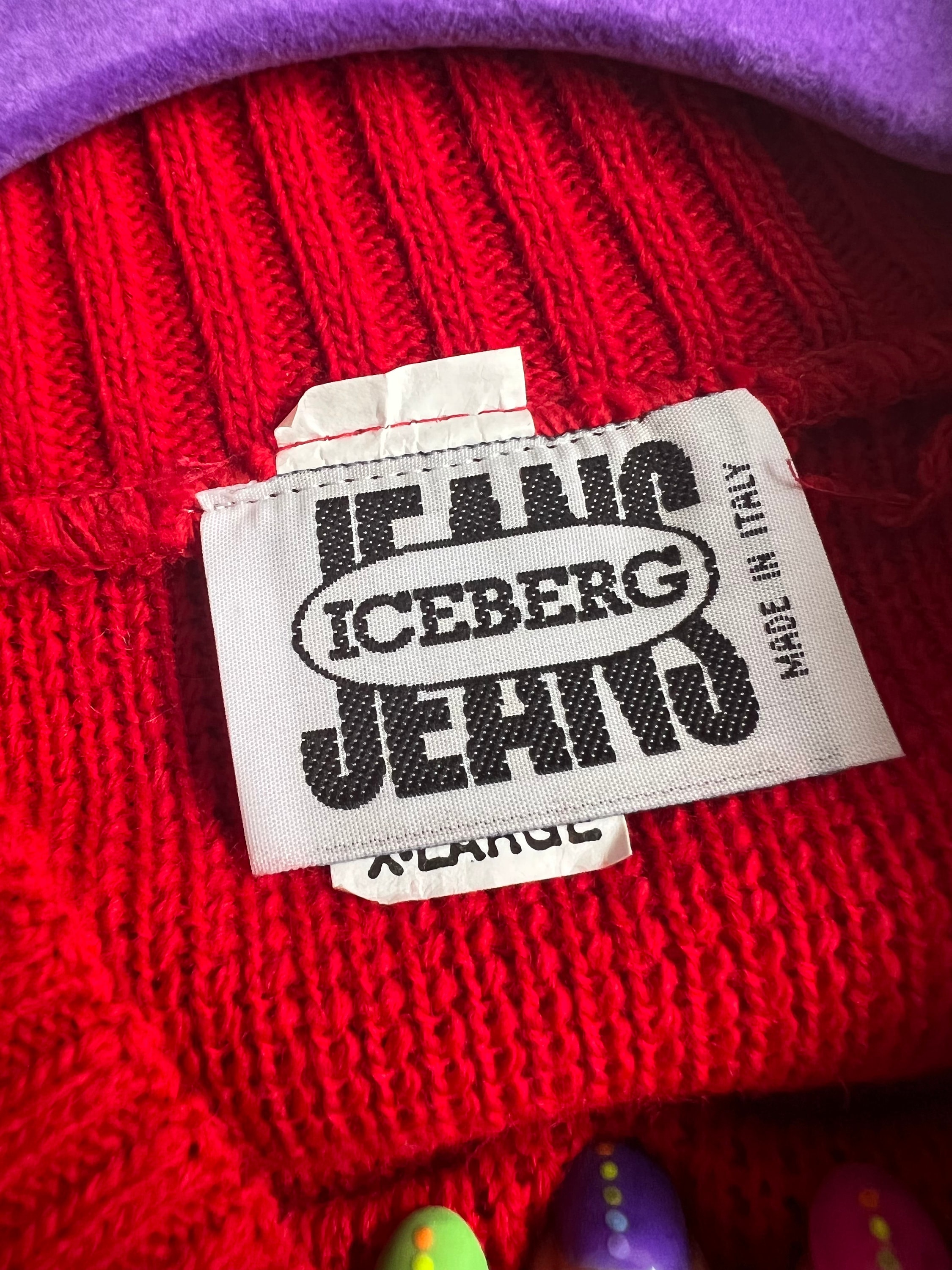 90's Iceberg Jeans Italian Knit Looney Tunes Bugs Bunny Eh 90's Iceberg Jeans Italian Knit Looney Tunes Bugs Bunny Eh