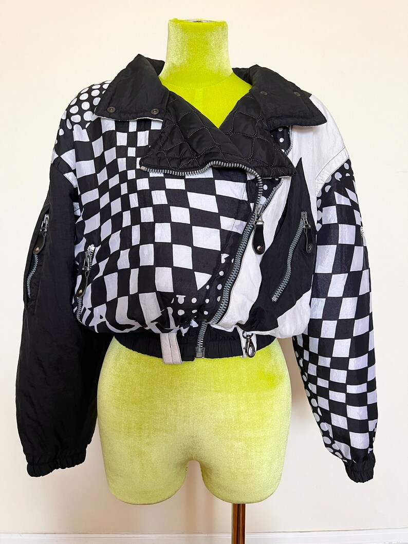 psychedelic checkered shirt