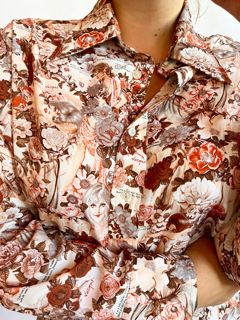 70s Chemise Et Cie Playboy Collection First Vargas Collage Etsy