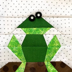 FROGGIE Paper Pieced Block Pattern in PDF
