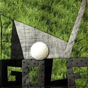 GOLF BLOCK Paper Pieced Pattern in PDF
