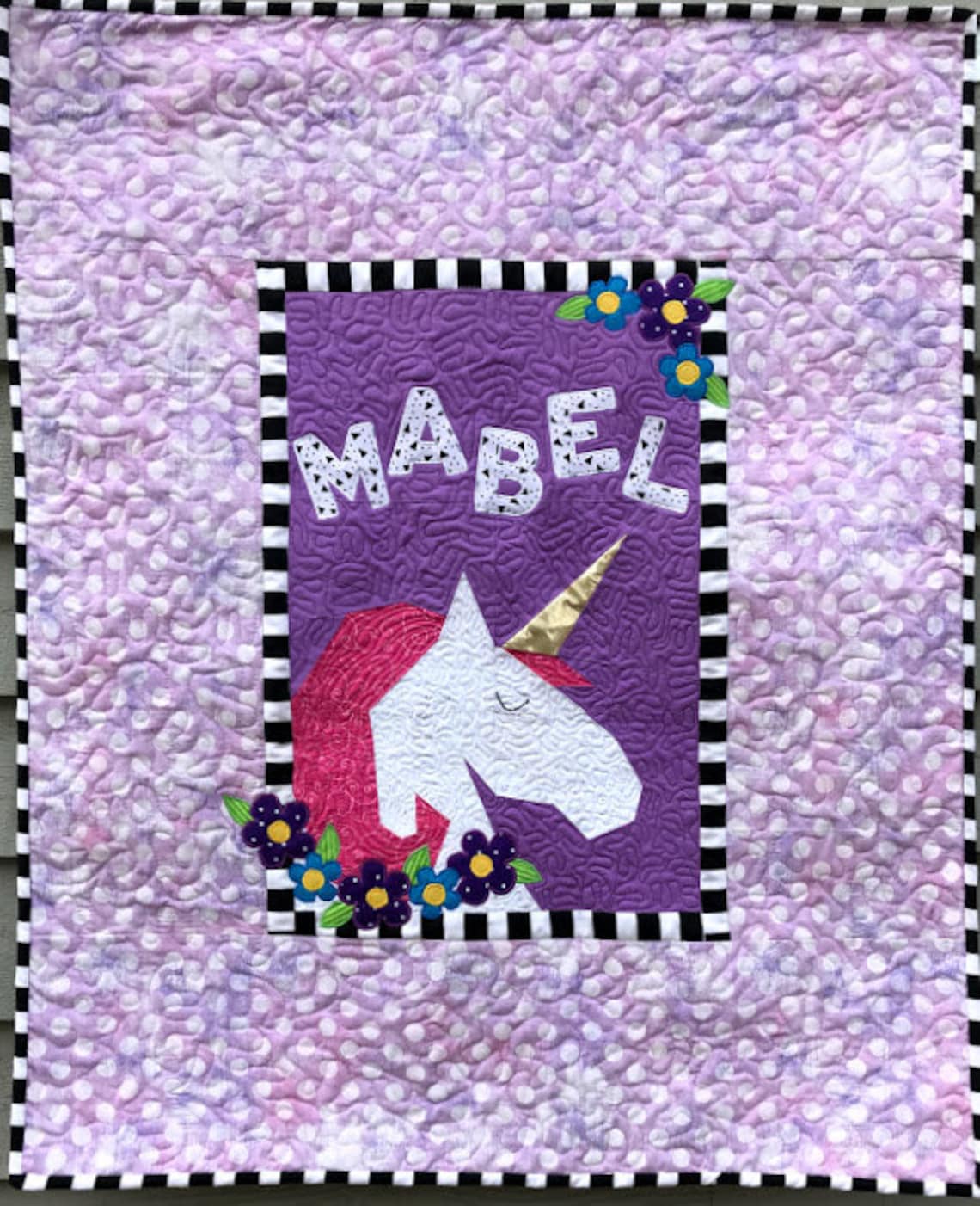 Unicorn Quilt Paper Pieced Pattern in PDF Etsy