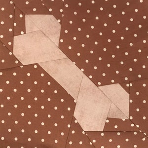 DOGGIE BONE Paper Pieced Block Pattern in PDF