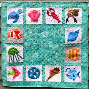 UNDER The SEA Paper Pieced Quilt Pattern in PDF