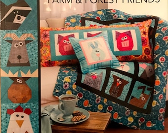 Sew Cute and Clever Farm and Forest Friends, a paper piecing book by Mary Hertel