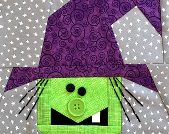 GLINDA the WITCH Paper Pieced Block Pattern in PDF