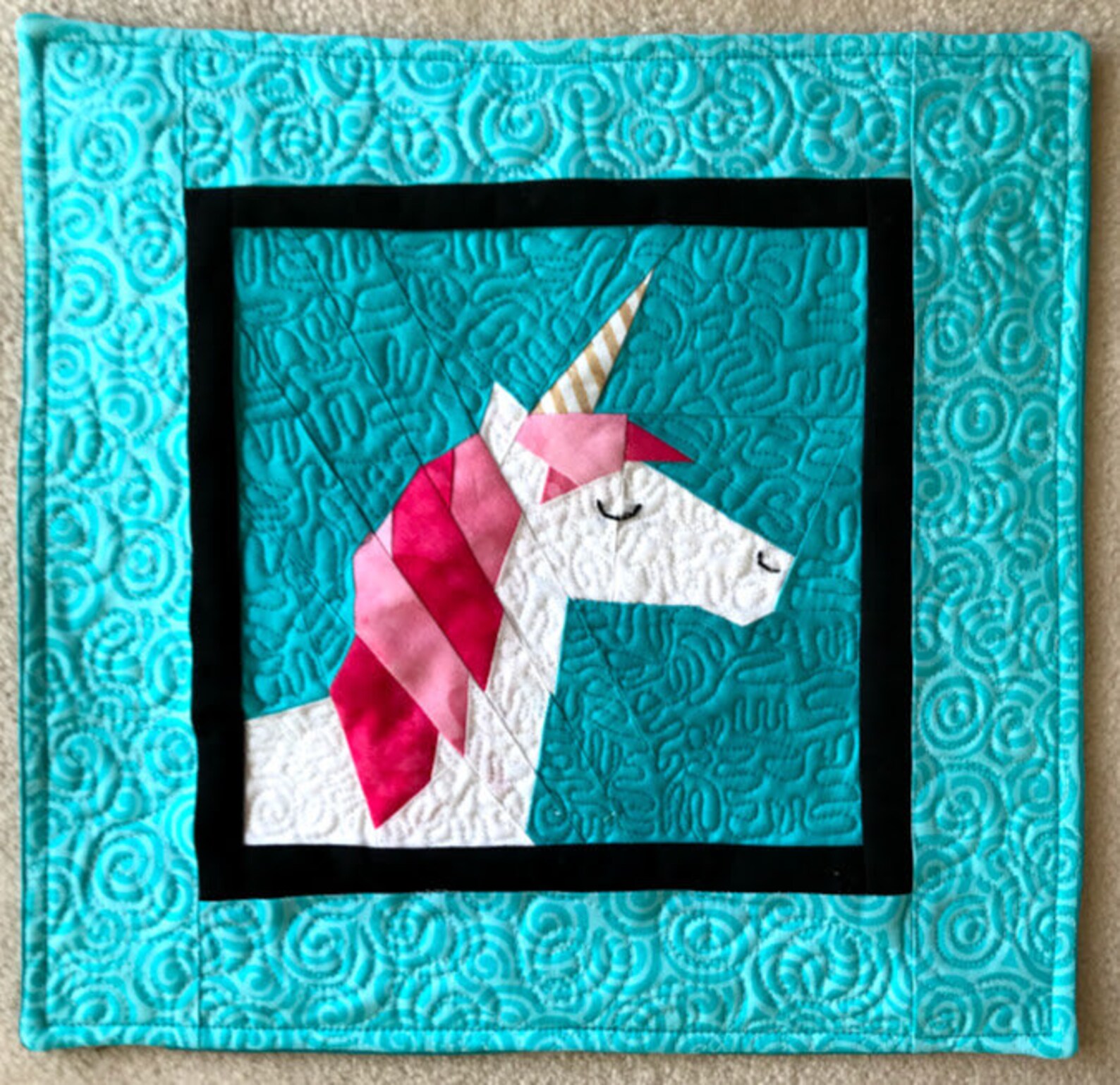 Unicorn Paper Piecing Pattern in PDF - Etsy