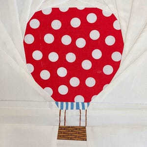 HOT AIR BALLOON Paper Pieced Block Pattern in Pdf, Instant Download, Foundation Paper Pieced Pattern, Hot Air Balloon Pattern, Quilt Block