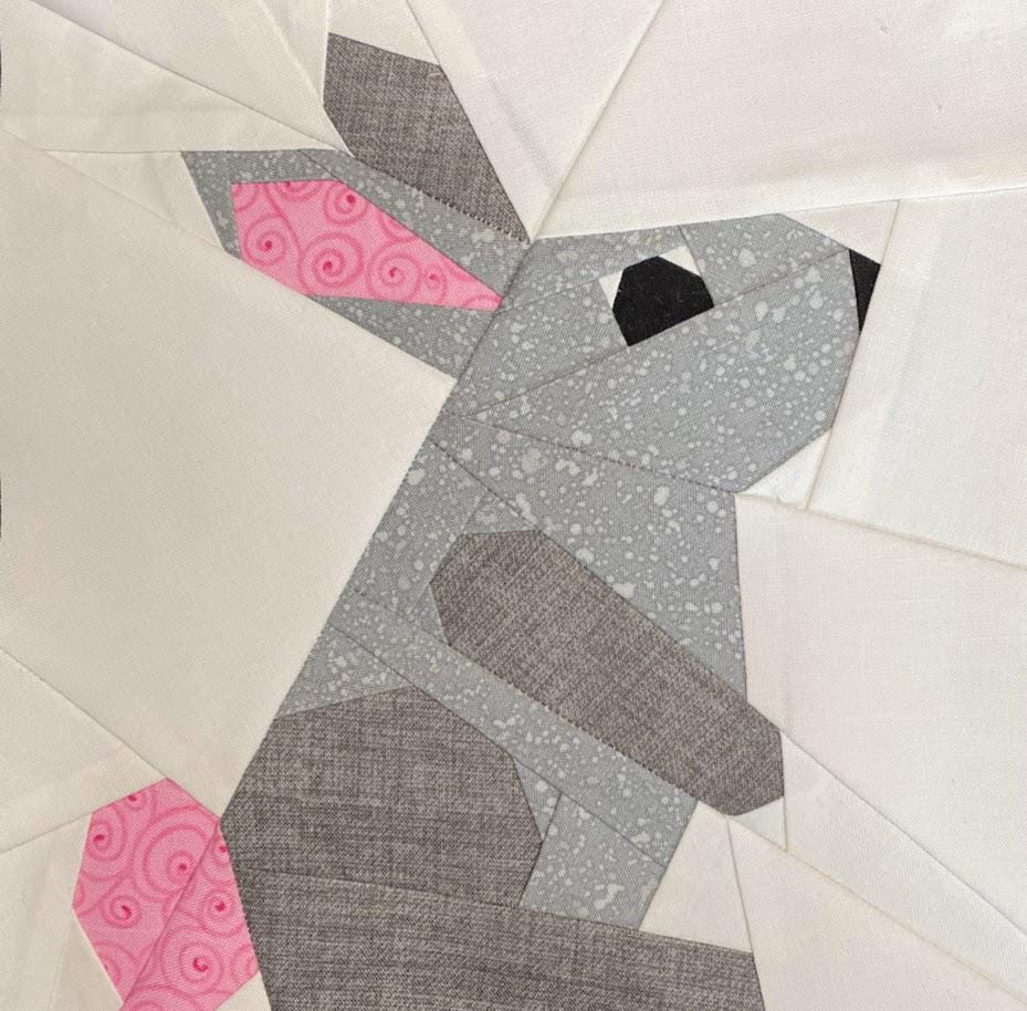 Quilt Pattern Rabbit Hare BUNNY QUILT Paper Pieced Pattern (PDF Instant Download), Foundation ...