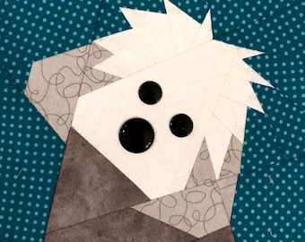 Bichon Frise Paper Piecing Pattern in PDF