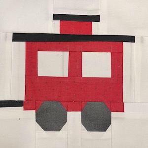 Model Train Quilt Pattern Paper Pieced Train Quilt Pattern: 4 Block Designs (PDF Download) - Etsy