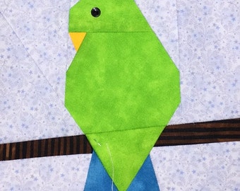 Parakeet Paper Pieced Block Pattern in PDF