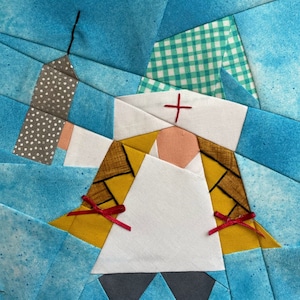NURSE GNOME Paper Pieced Block Pattern in PDF