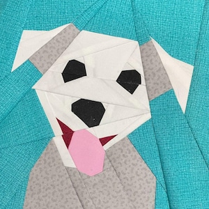 Mini Aussie Shepherd Paper Pieced Block Pattern (PDF Download)