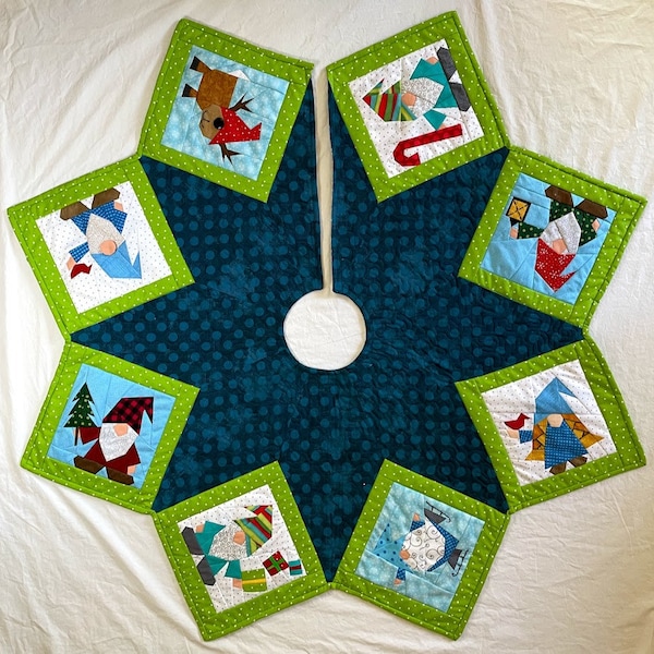 Paper Piece Christmas Tree Skirt Pattern Etsy