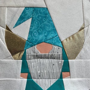 GNOME ANGEL Paper Pieced Block Pattern in PDF