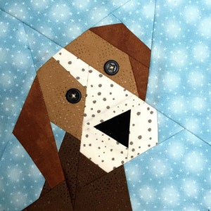 GERMAN SHORTHAIRED POINTER 2 Paper Pieced Block in pdf