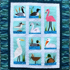 Fowl Friends Paper Pieced Pattern in PDF
