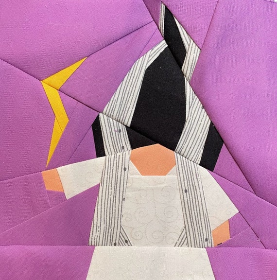 BRIDE OF FRANKENSTEIN Paper Pieced Block Pattern in Pdf - Etsy