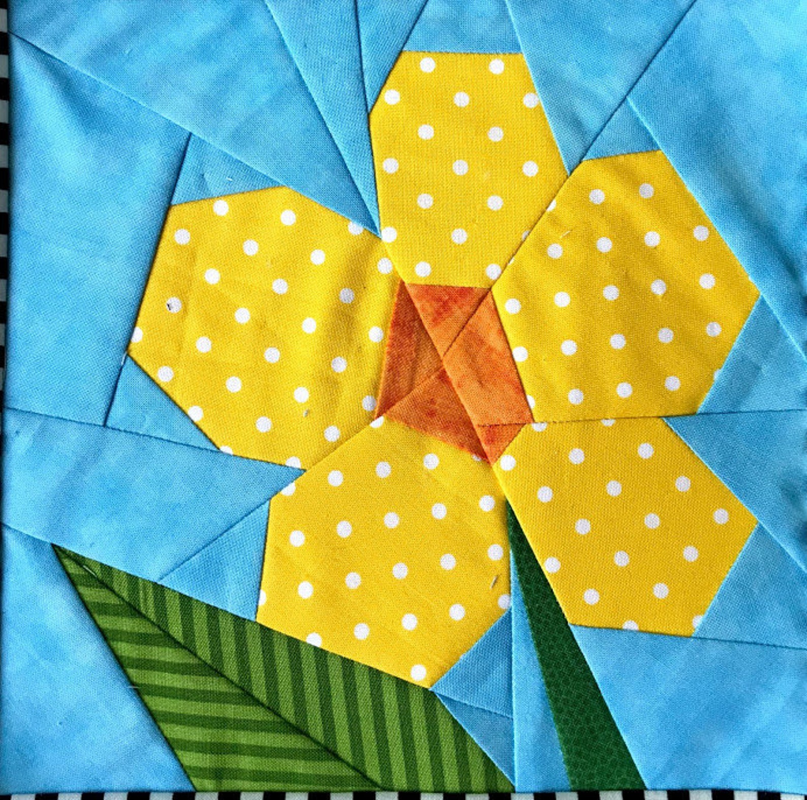 Woodland Wildflowers Quilt Paper Pieced Pattern in PDF Etsy