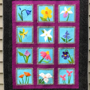 Quiltmuster „Waldblumen“ (PDF)