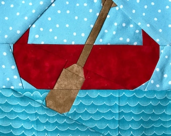 CANOE Paper Pieced Block Pattern in PDF