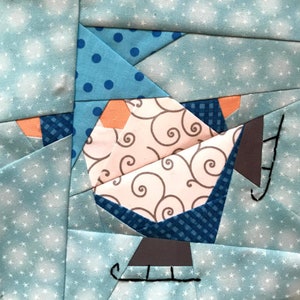 GNOME FOR CHRISTMAS Tree Skirt Paper Pieced Pattern in pdf image 9