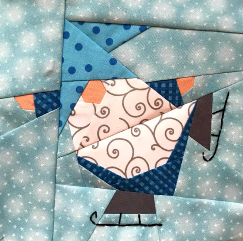 GNOME FOR CHRISTMAS Tree Skirt Paper Pieced Pattern in pdf image 9