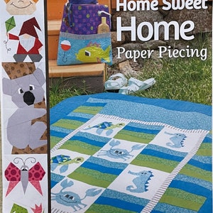 HOME SWEET HOME Paper Piecing Book, Hard Copy, Paper Piece Patterns, Sewing Projects, Made By Marney Patterns and Projects