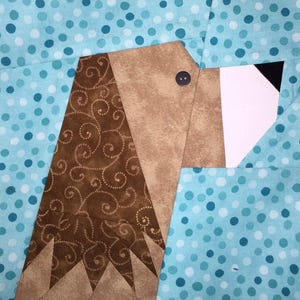 Spaniel Paper Pieced Block Pattern