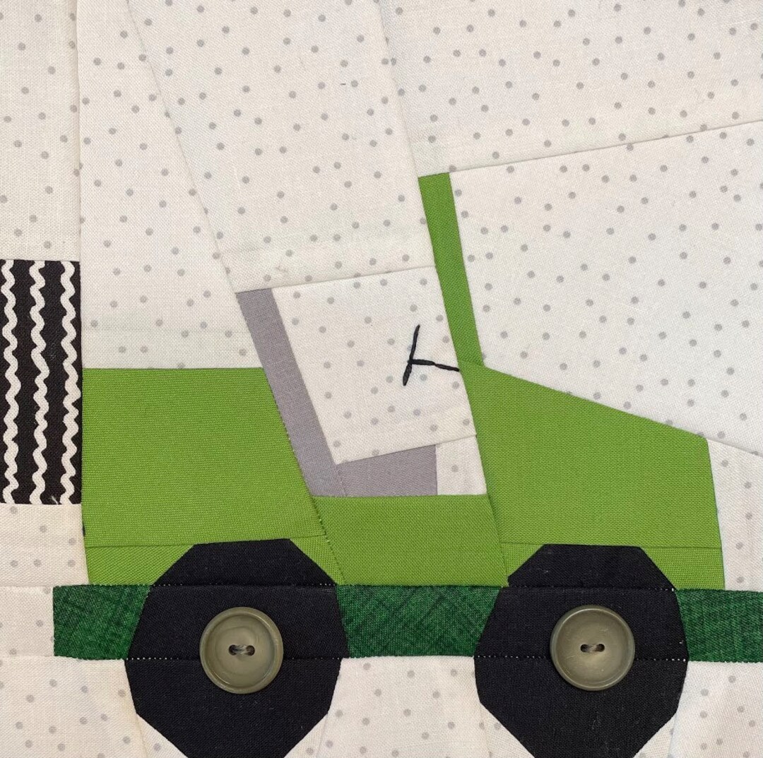 JEEP Paper Pieced Block Pattern in PDF, Instant Download, Jeep Block, Foundation Pieced Pattern ...